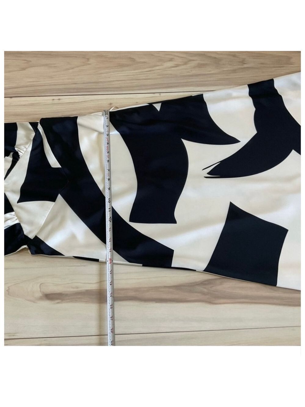 Anthropologie Bardot Citron Black Cream Abstract Halter Midi Dress - Picture 16 of 16